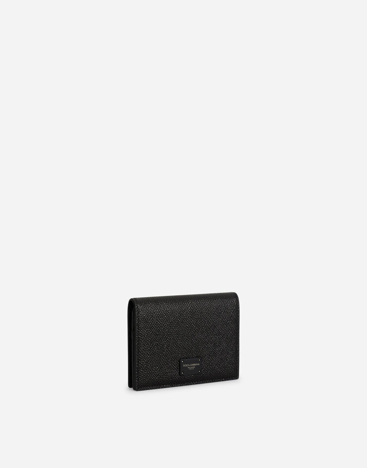 Dolce & Gabbana Geldbörse aus Kalbsnappaleder Schwarz BP1643AZ602