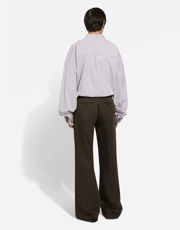 Dolce & Gabbana Tailored cotton pants Brown GP01PTFU60L