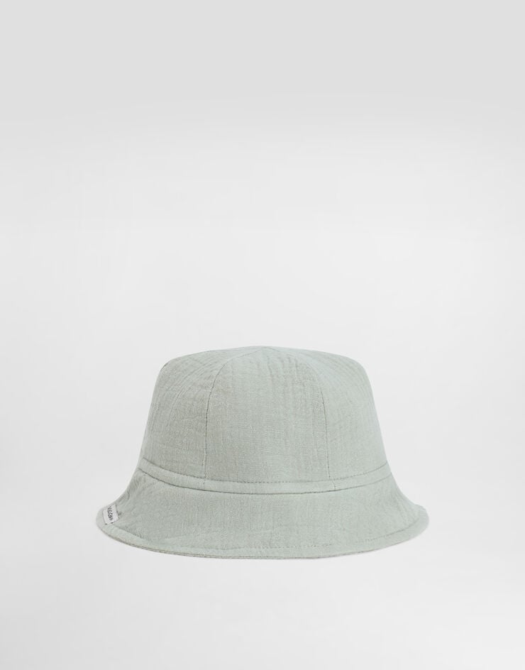 Dolce & Gabbana Cotton gauze bucket hat Green LN5H74FU5YU