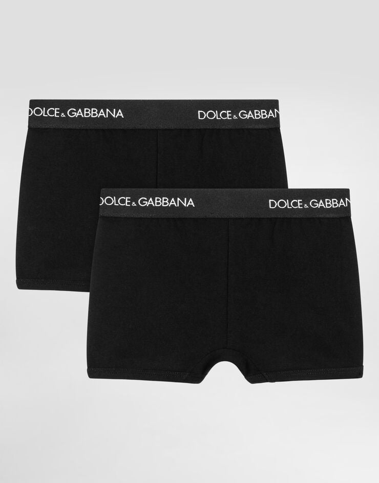 Dolce & Gabbana Boxer two-pack with branded elastic Black L4J701ON00G