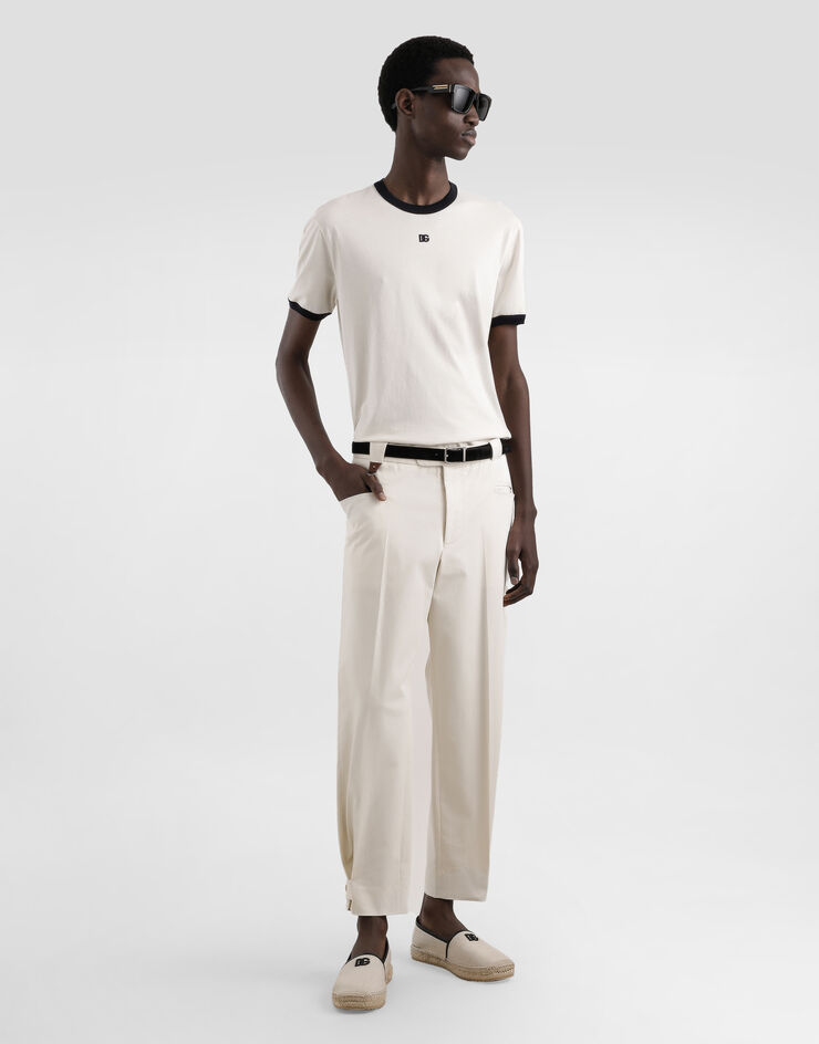 Dolce & Gabbana Gabardine trousers Beige GP13ZTFUFL3