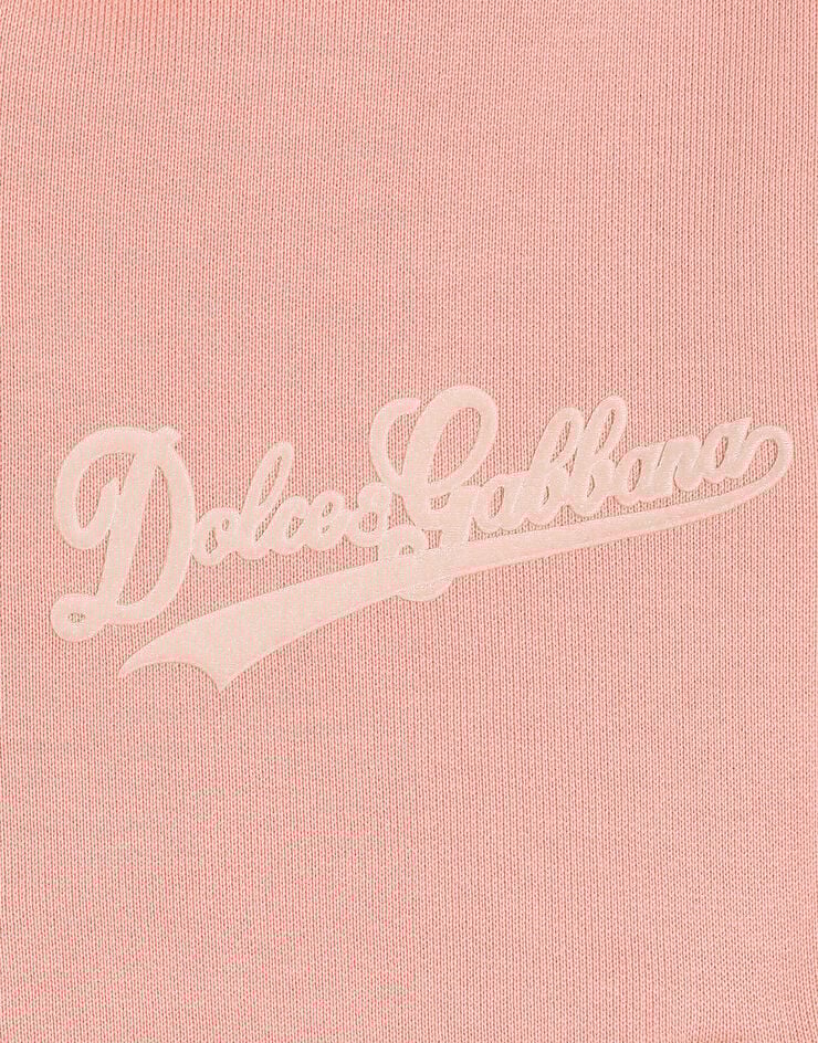 Dolce & Gabbana Hooded sweatshirt with print Pink L5JWCVG7PWH