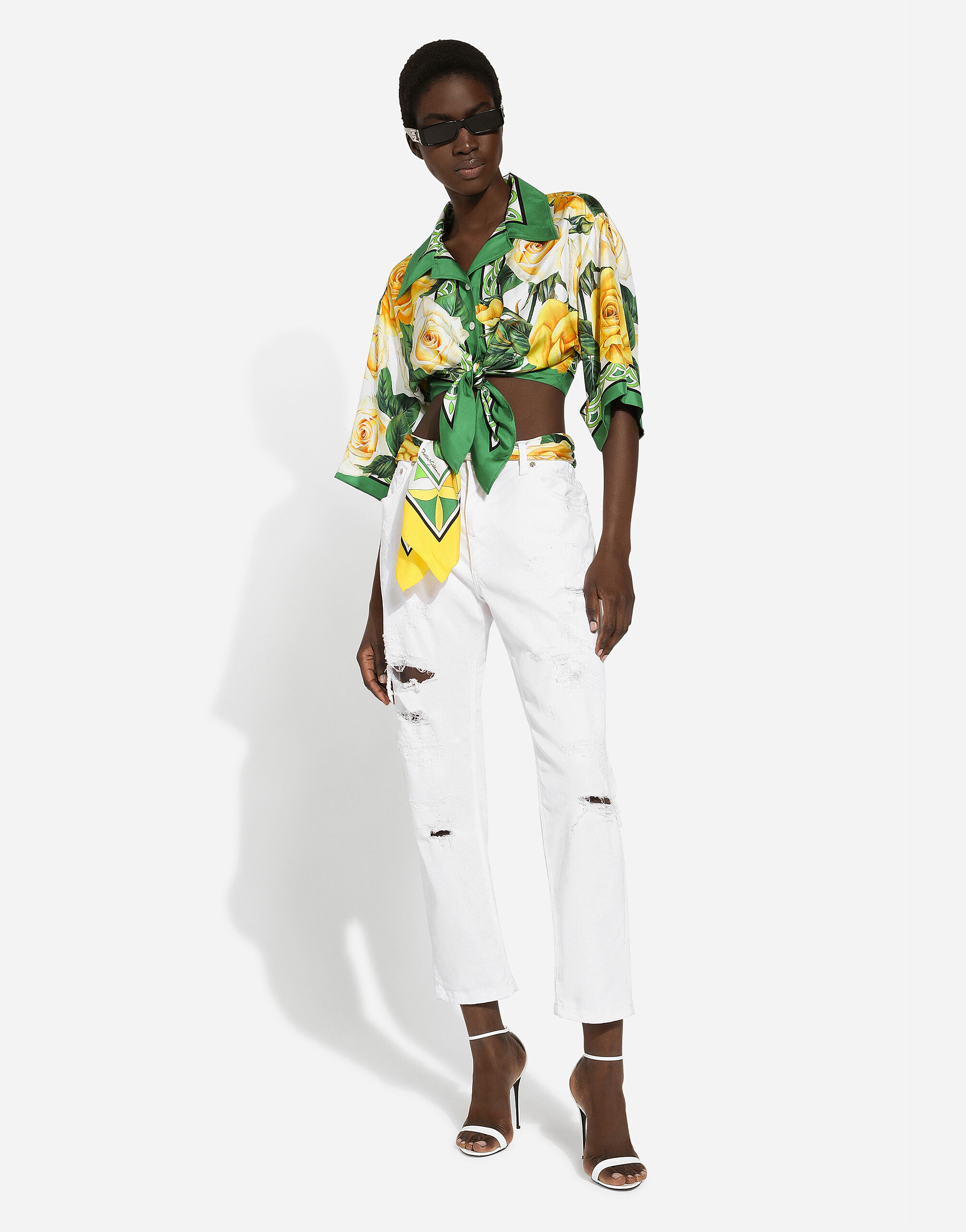 Gelbe bluse mit schleife Clearance