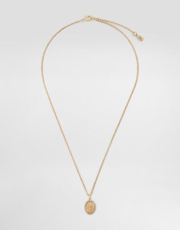 Dolce & Gabbana Collar con imagen sagrada Dorado WNN5D6W1111