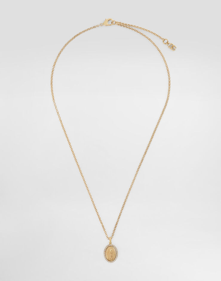 Dolce & Gabbana Collar con imagen sagrada Dorado WNN5D6W1111