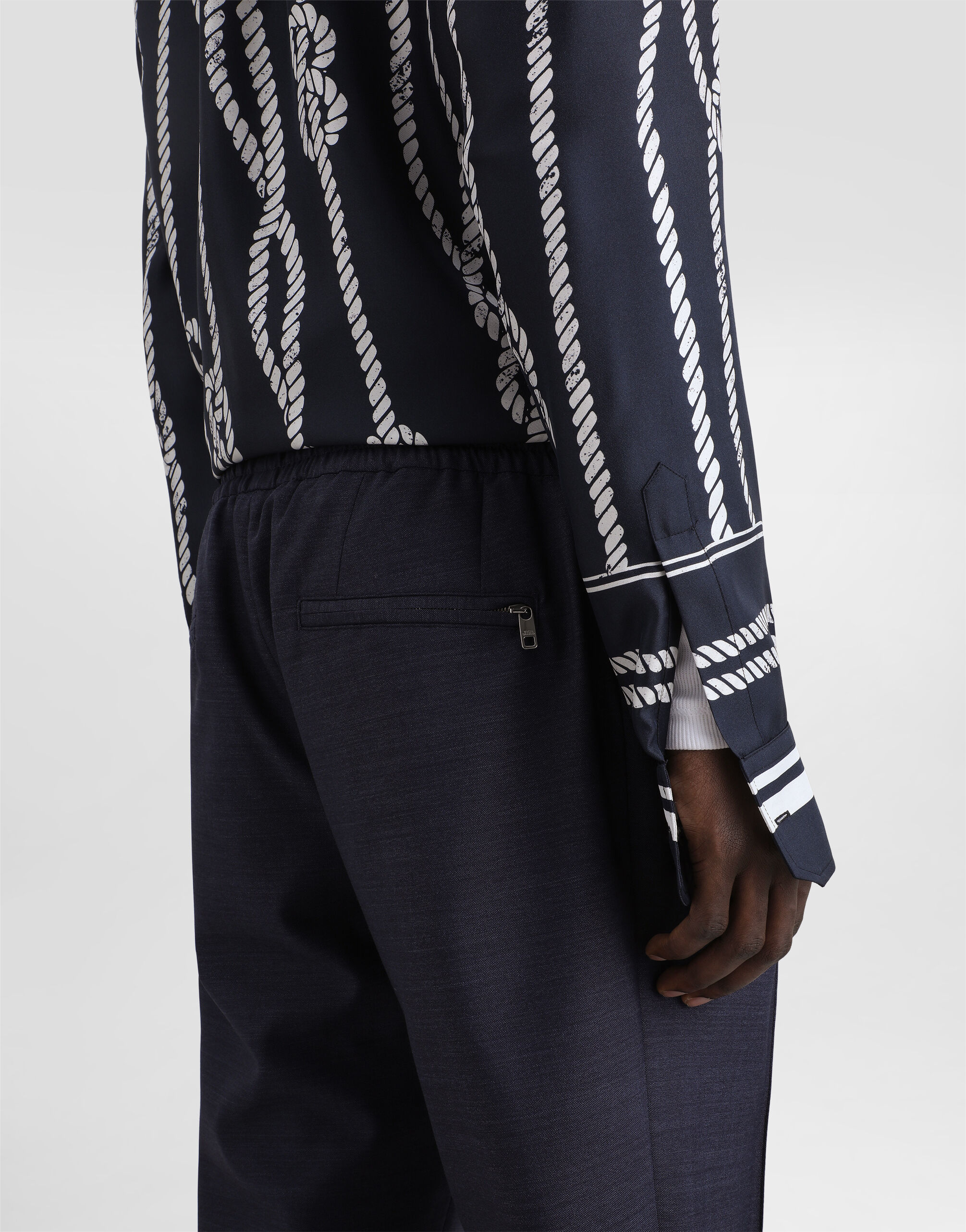Virgin wool jogging trousers - thumbnail 5