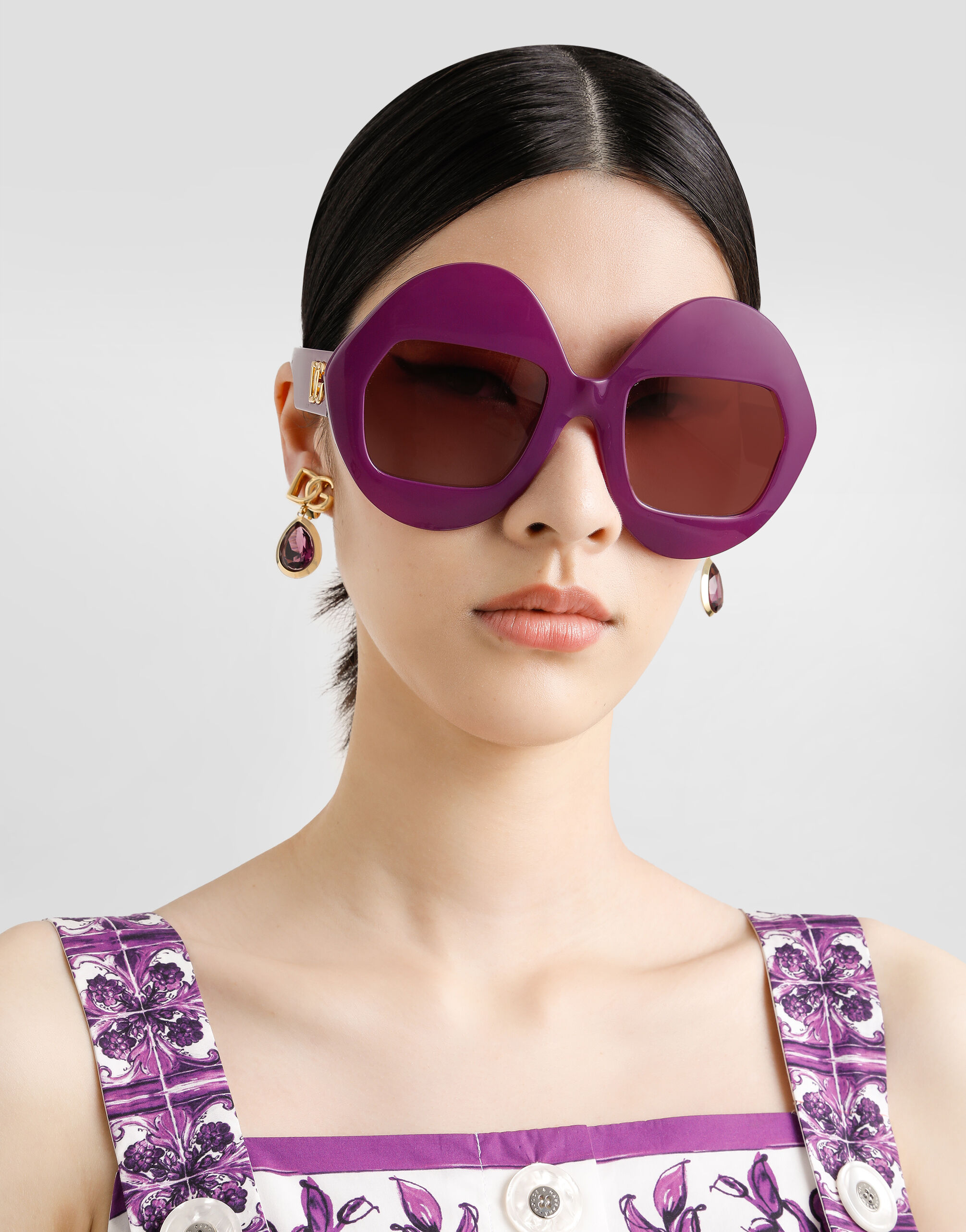 Goldのウィメンズ ロゴ クリップイヤリング | Dolce&Gabbana®