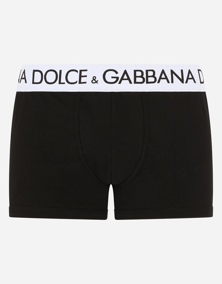 Dolce & Gabbana Two-way stretch cotton boxers Black M4B97JOUAIG