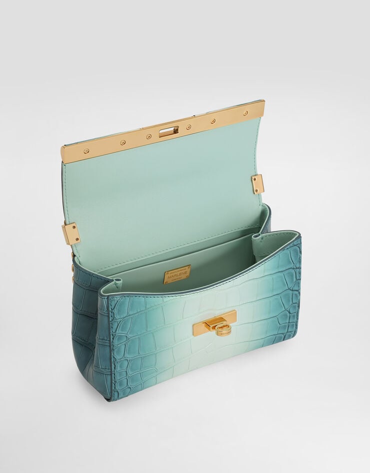 Dolce & Gabbana Marlene city mini crossbody bag in alligator Multicolor BB7766A2I31