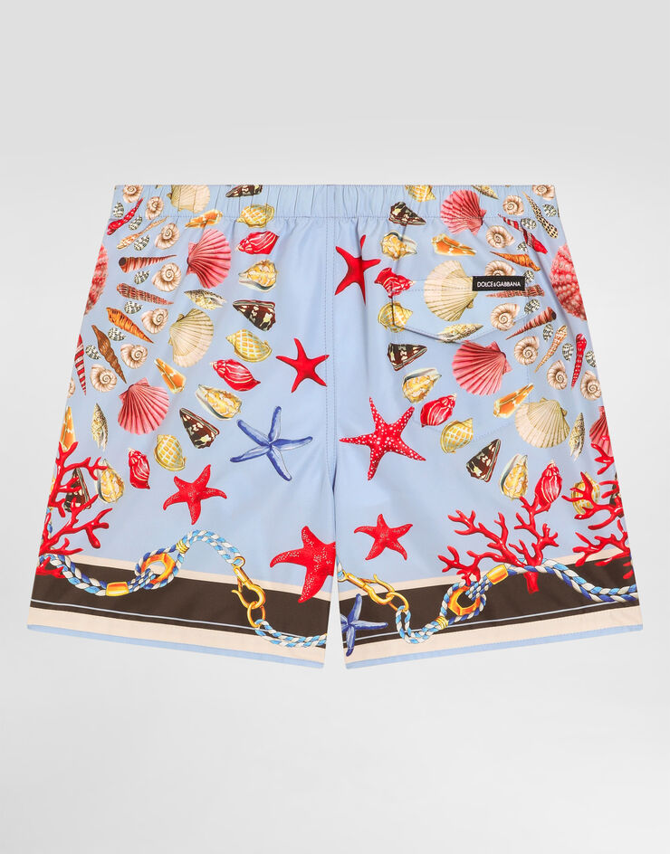 Dolce & Gabbana Shell-print medium canvas boxer shorts Multicolor L4J818ON07W