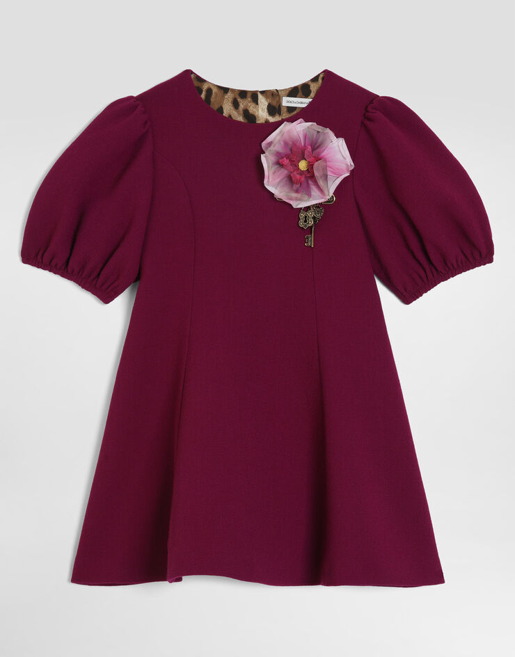 Dolce & Gabbana Double wool crêpe dress Dolce & Gabbana Double wool crêpe dress Fuchsia L54DV6FU207