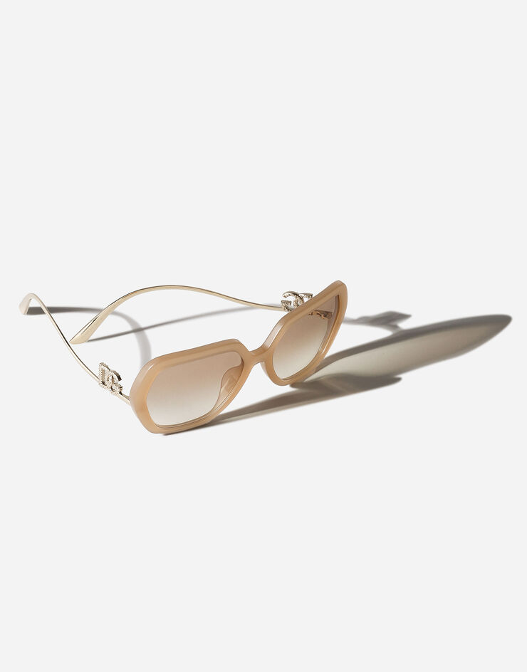 Dolce & Gabbana DG Crystal sunglasses 乳白米色 VG446AVP73B