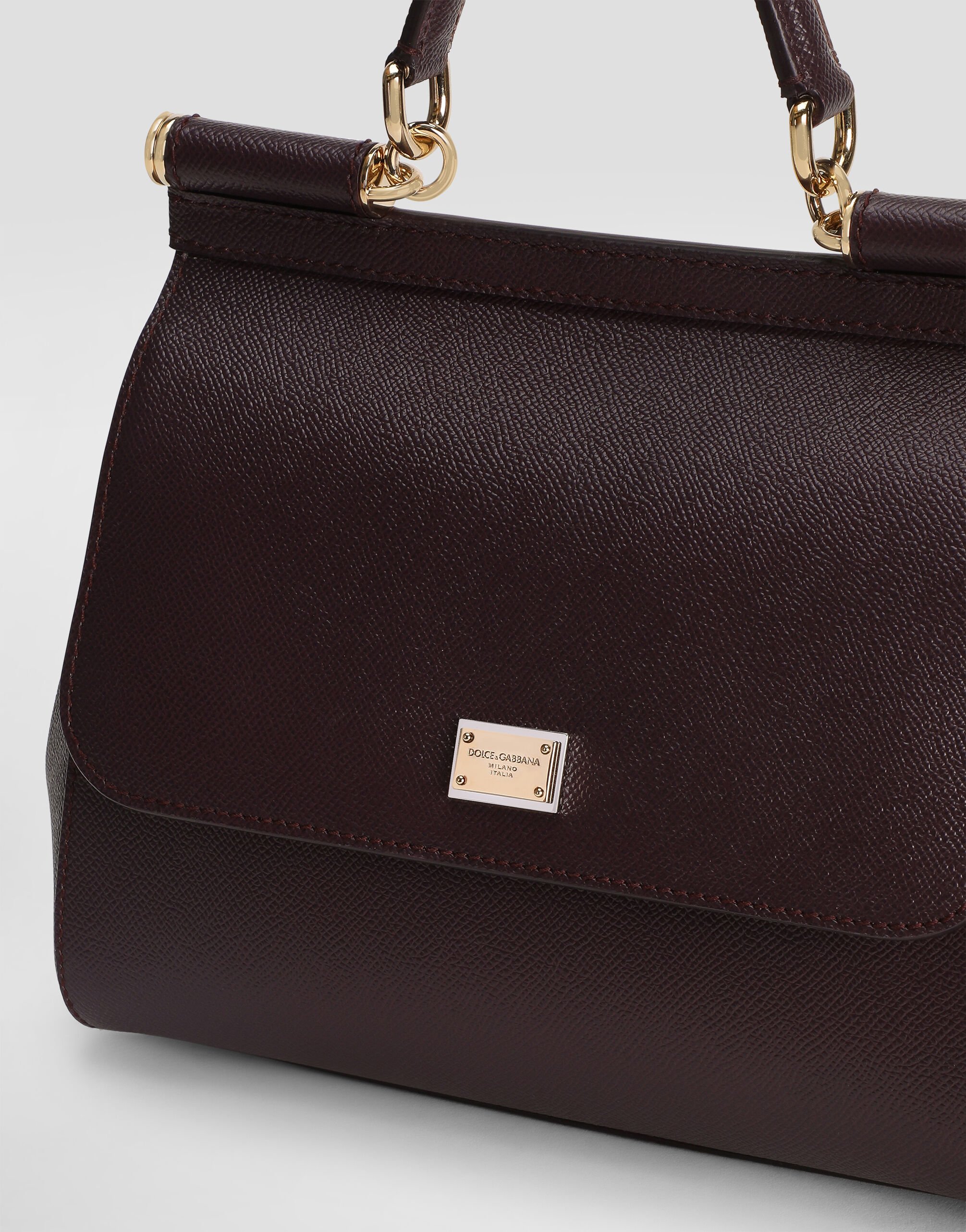 Large Sicily handbag in Bordeaux for Women | Dolce&Gabbana®