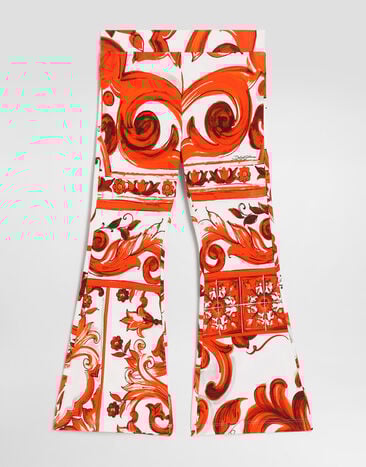 Dolce & Gabbana Majolica-print interlock leggings Multicolor L5JPI9G7P4I