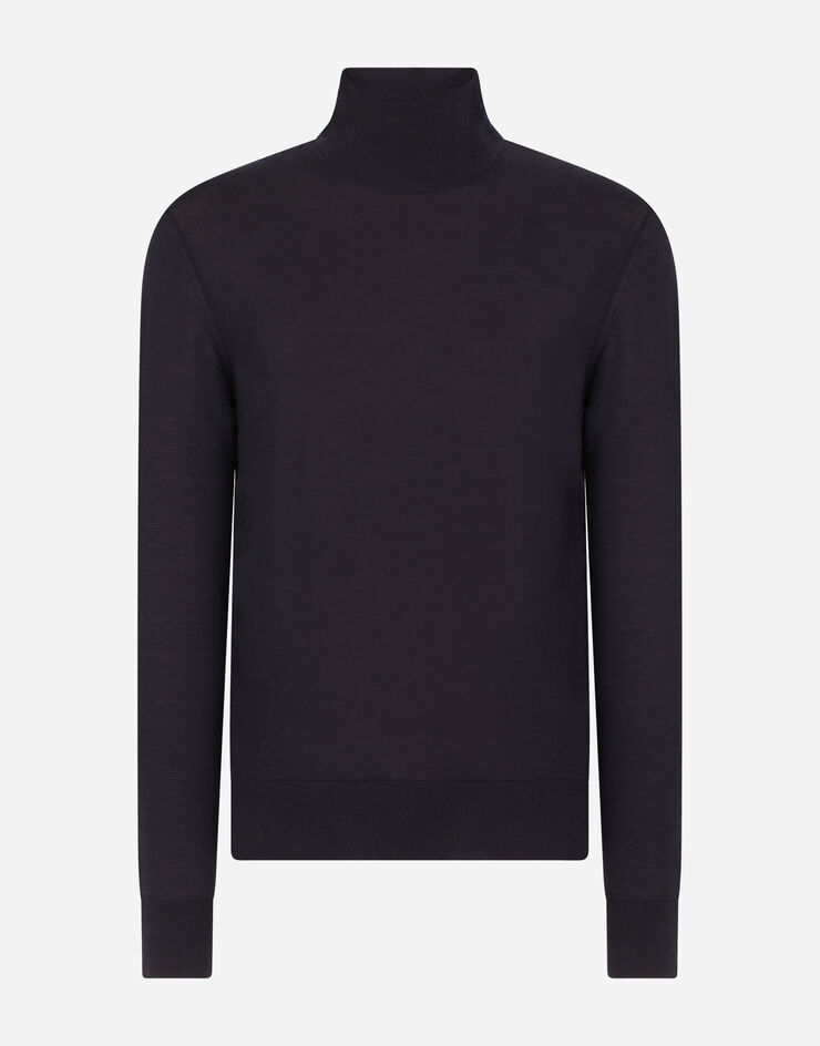 Dolce & Gabbana Cashmere turtle-neck sweater Azul GX625TJAWRC