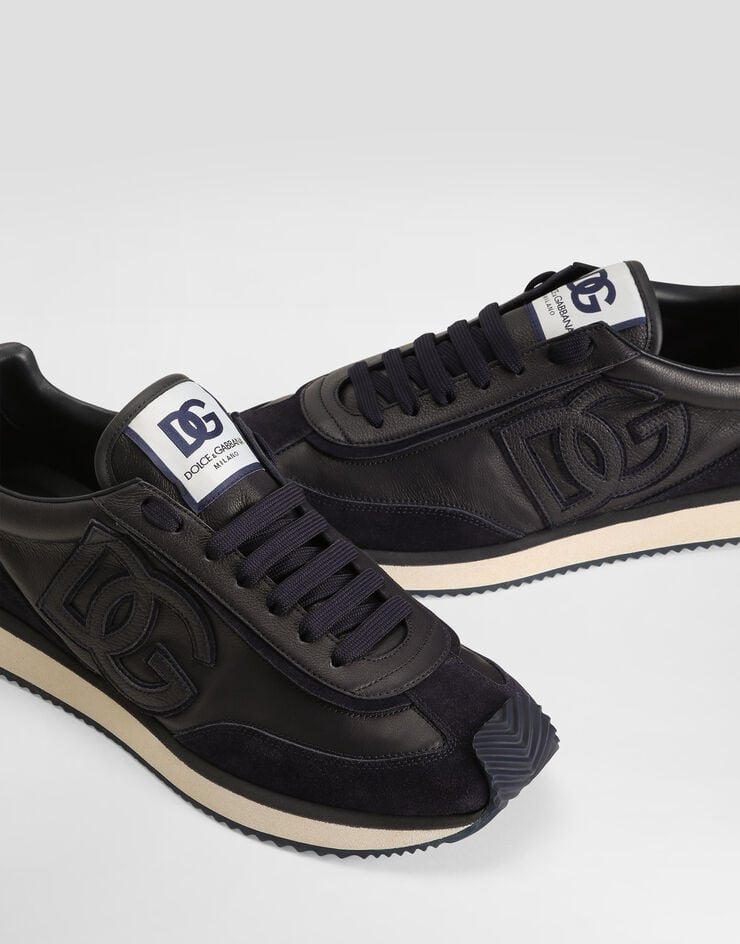 Dolce & Gabbana DG cushion calfskin sneaker Blue CS2288A0124