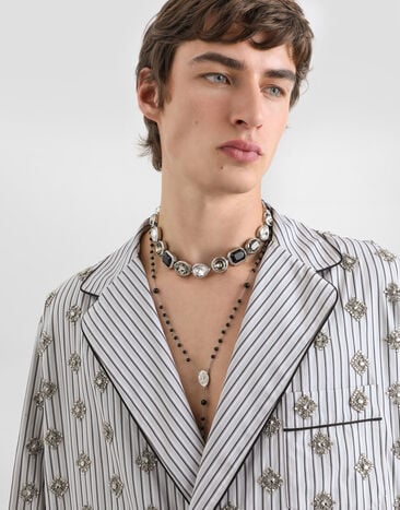 Dolce & Gabbana Collier avec strass Silver WNS3S6W1111