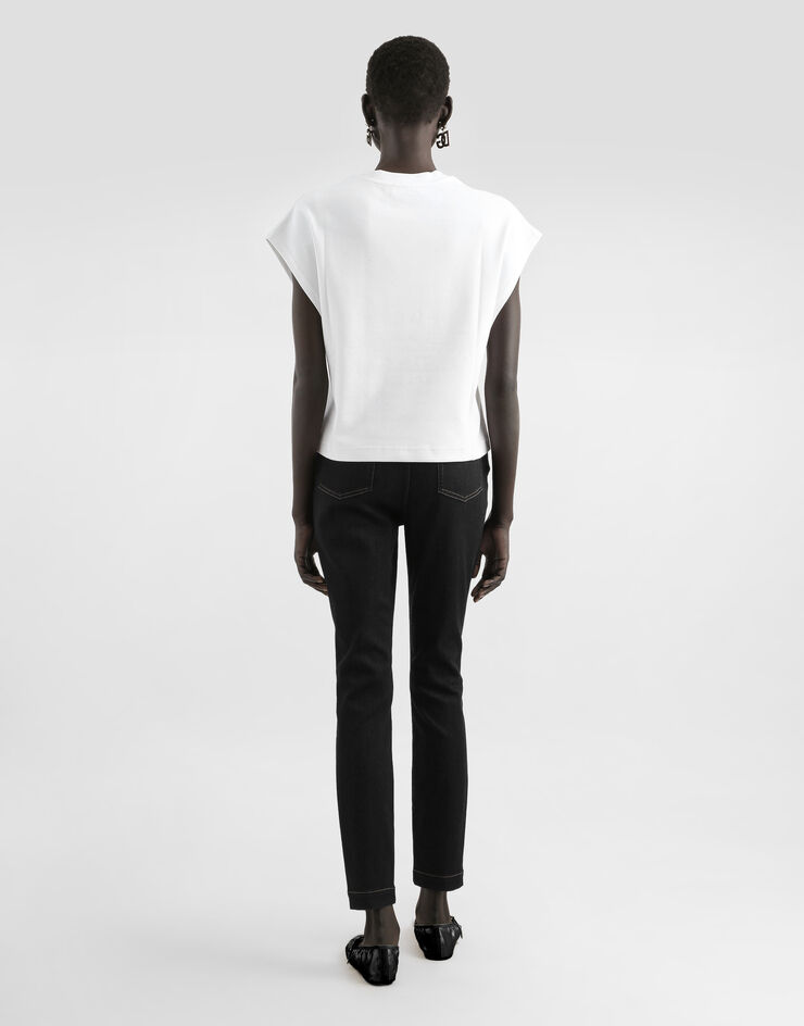 Dolce & Gabbana Deep blue stretch denim Grace jeans Blue FTBXHDG902P