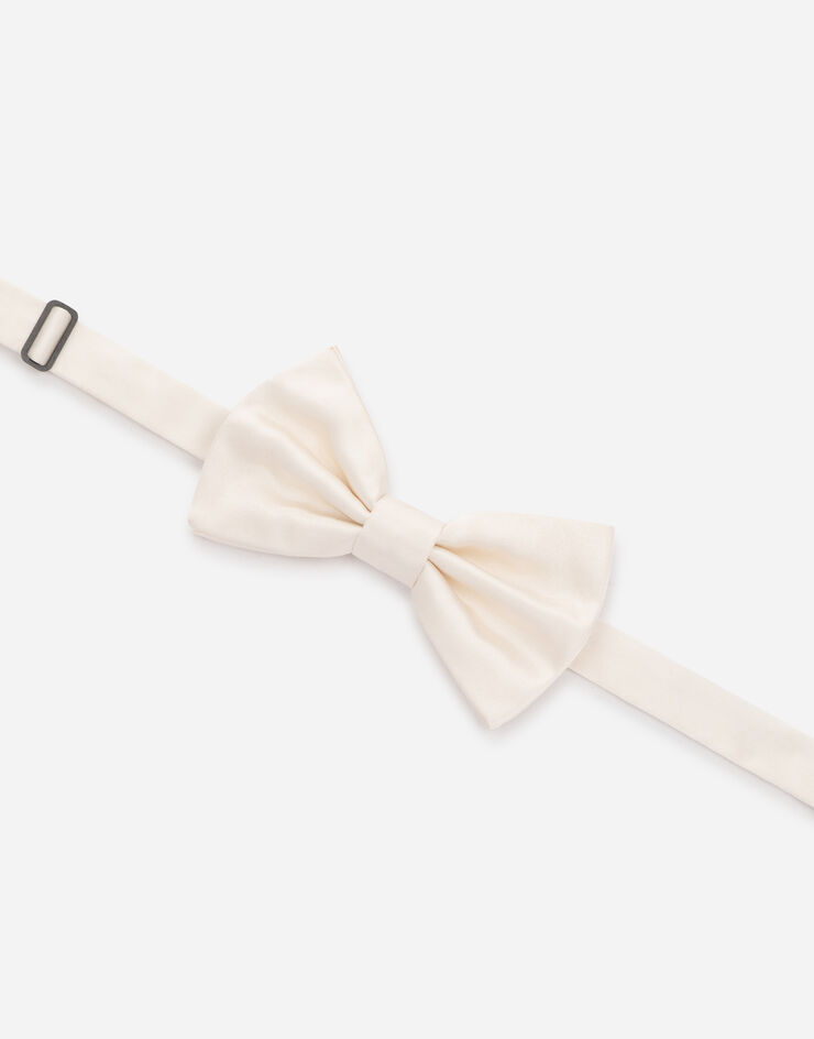 Dolce & Gabbana Silk bow tie Bianco GR053EG0U05