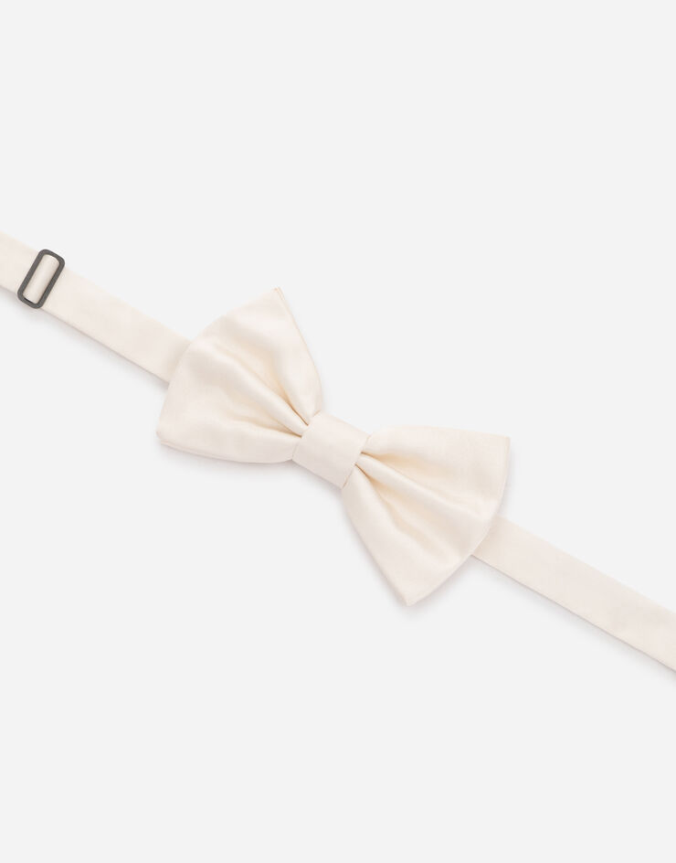 Dolce & Gabbana Silk bow tie Blanco GR053EG0U05