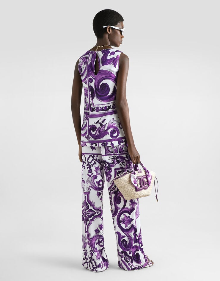Dolce & Gabbana Majolica-print trousers Multicolor FTDBQTFS8C0