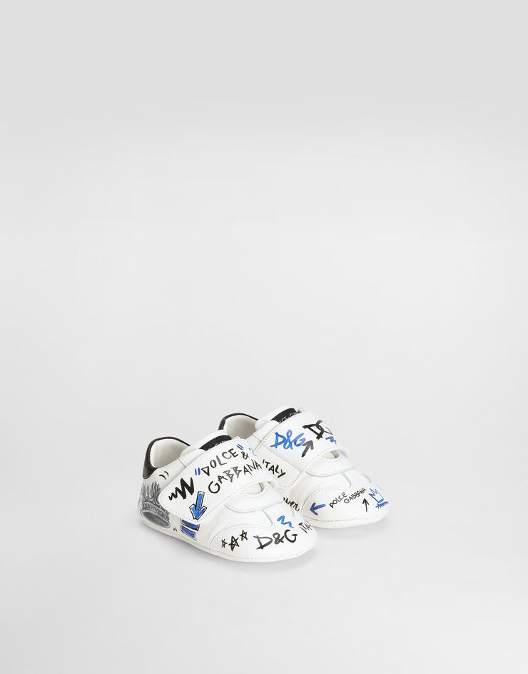 Dolce & Gabbana Zapatilla de piel de cordero estampada Multicolor DK0117AI155