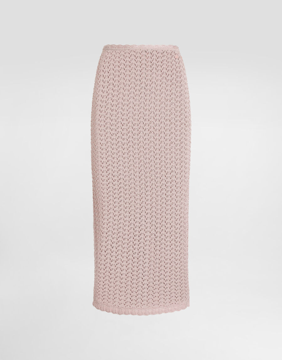 Viscose crochet skirt