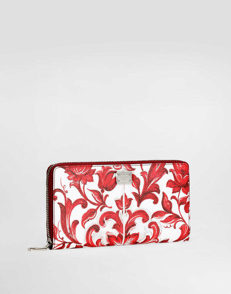 Dolce & Gabbana Majolica-print calfskin wallet Multicolor BP1672A0646