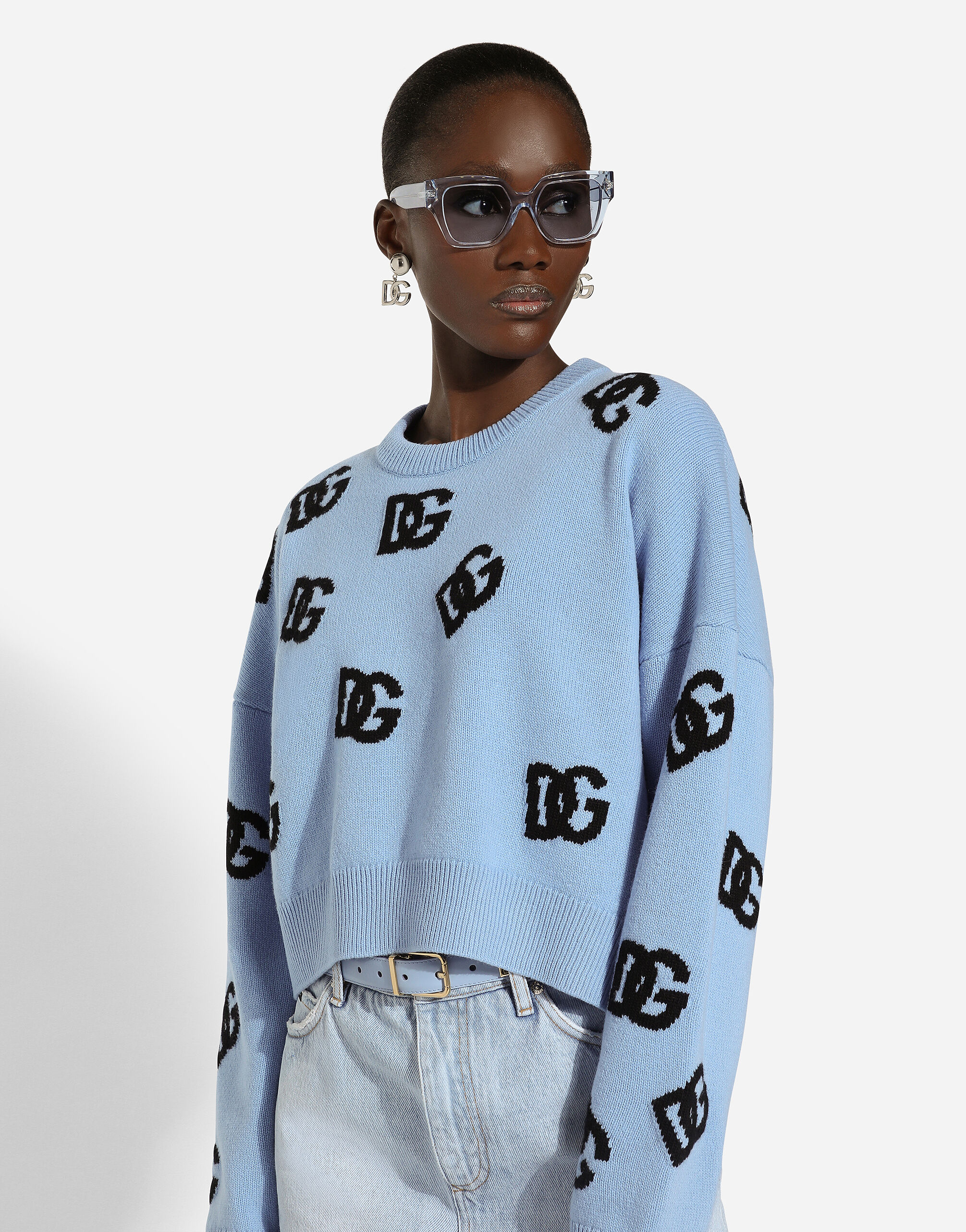 Azure blue sweater sale