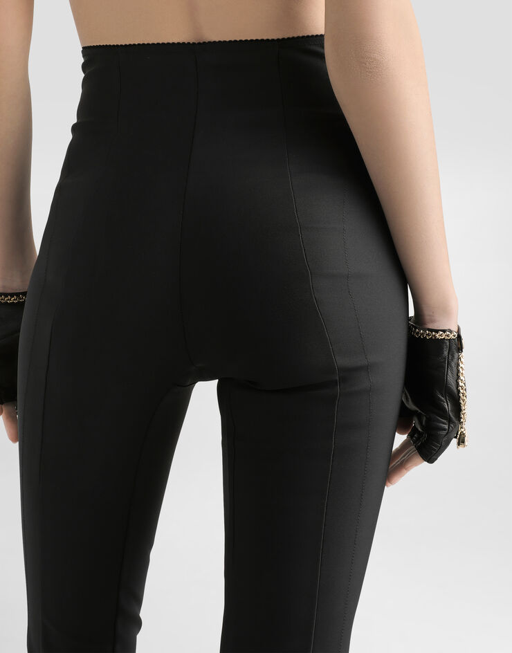 Dolce & Gabbana Stretch satin leggings Black FTCXKTGDCMX