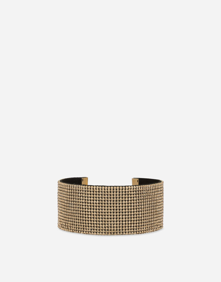 Dolce & Gabbana Crystal mesh choker золотой WNO4X2W1111