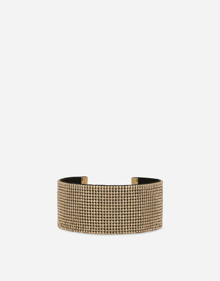Dolce & Gabbana Crystal mesh choker Gold WNO4X2W1111