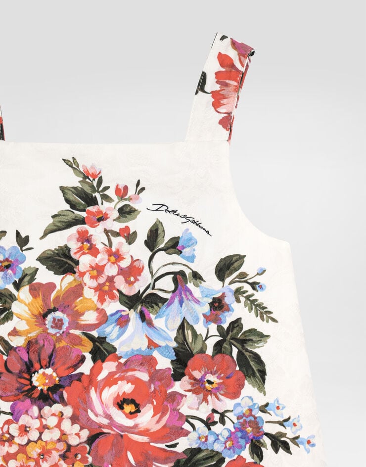 Dolce & Gabbana Robe à imprimé bouquet de fleurs Multicolor L54DI0FSFOZ