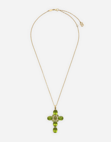 Dolce & Gabbana Anna pendant an yellow gold 18Kt and peridots Gold WAQA4GWPE01