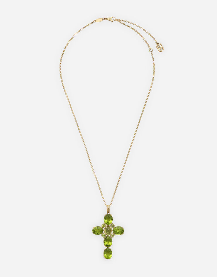 Dolce & Gabbana Pendente Anna in oro giallo 18Kt e peridoti Oro WAQA3GWPE01