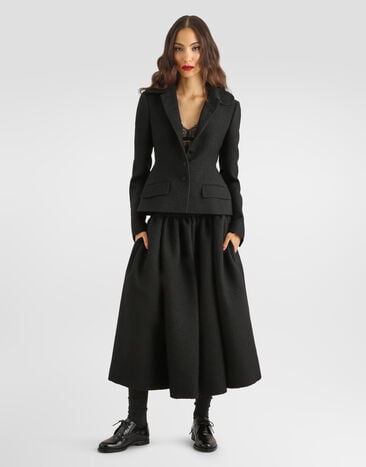 Dolce & Gabbana Wool skirt Dolce & Gabbana Wool skirt Black F4DHETFUZE1