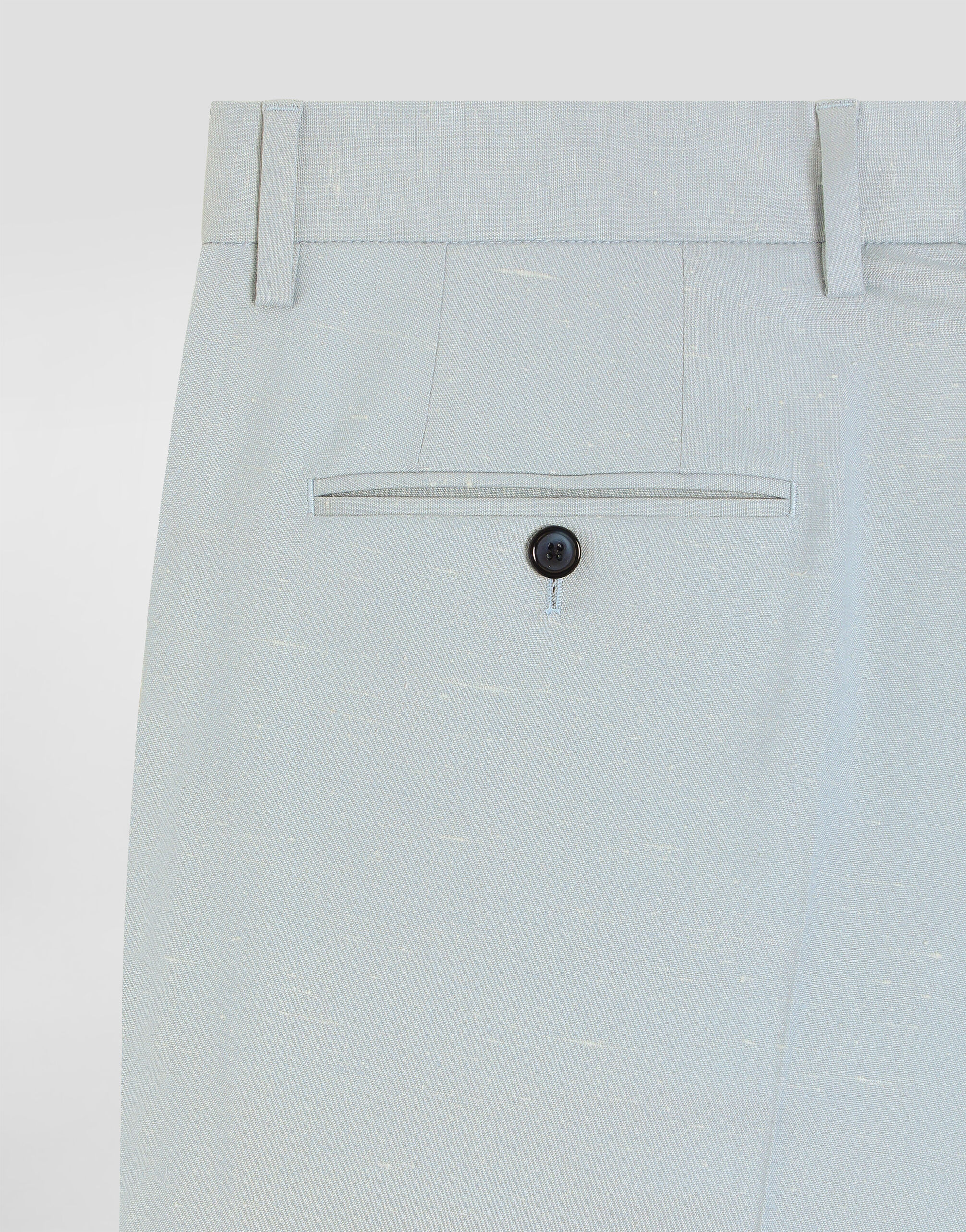 Shantung viscose trousers in Azure for Men | Dolce&Gabbana® US