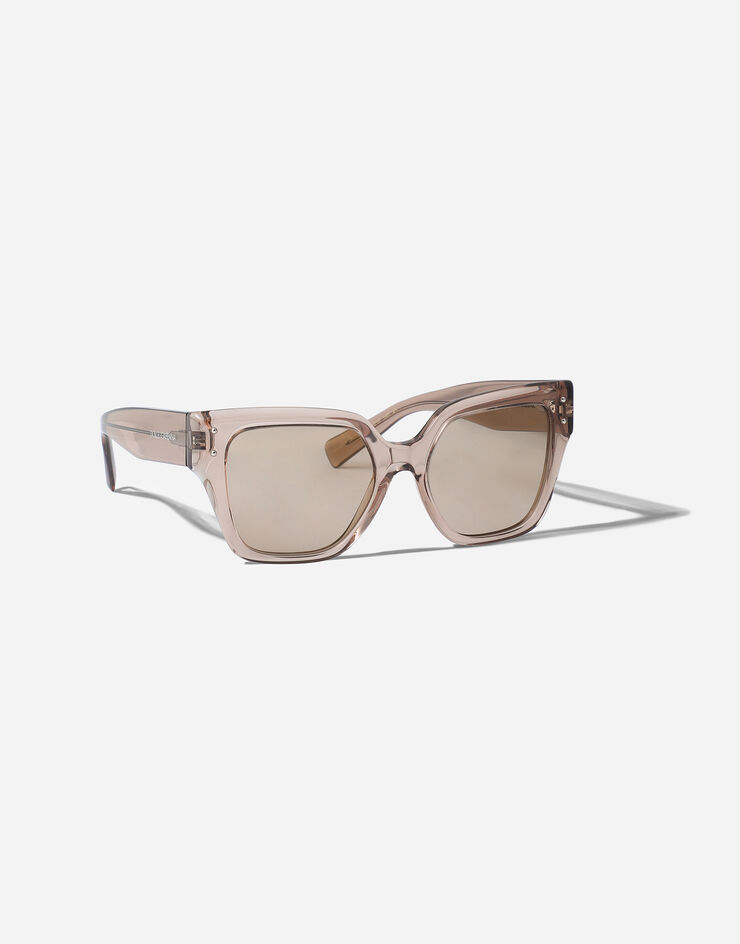 Dolce & Gabbana DG Sharped sunglasses クリアキャメル VG447AVP25A