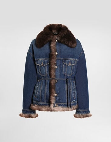 Dolce & Gabbana Cotton denim jacket Multicolor G9BUKZG8NH3
