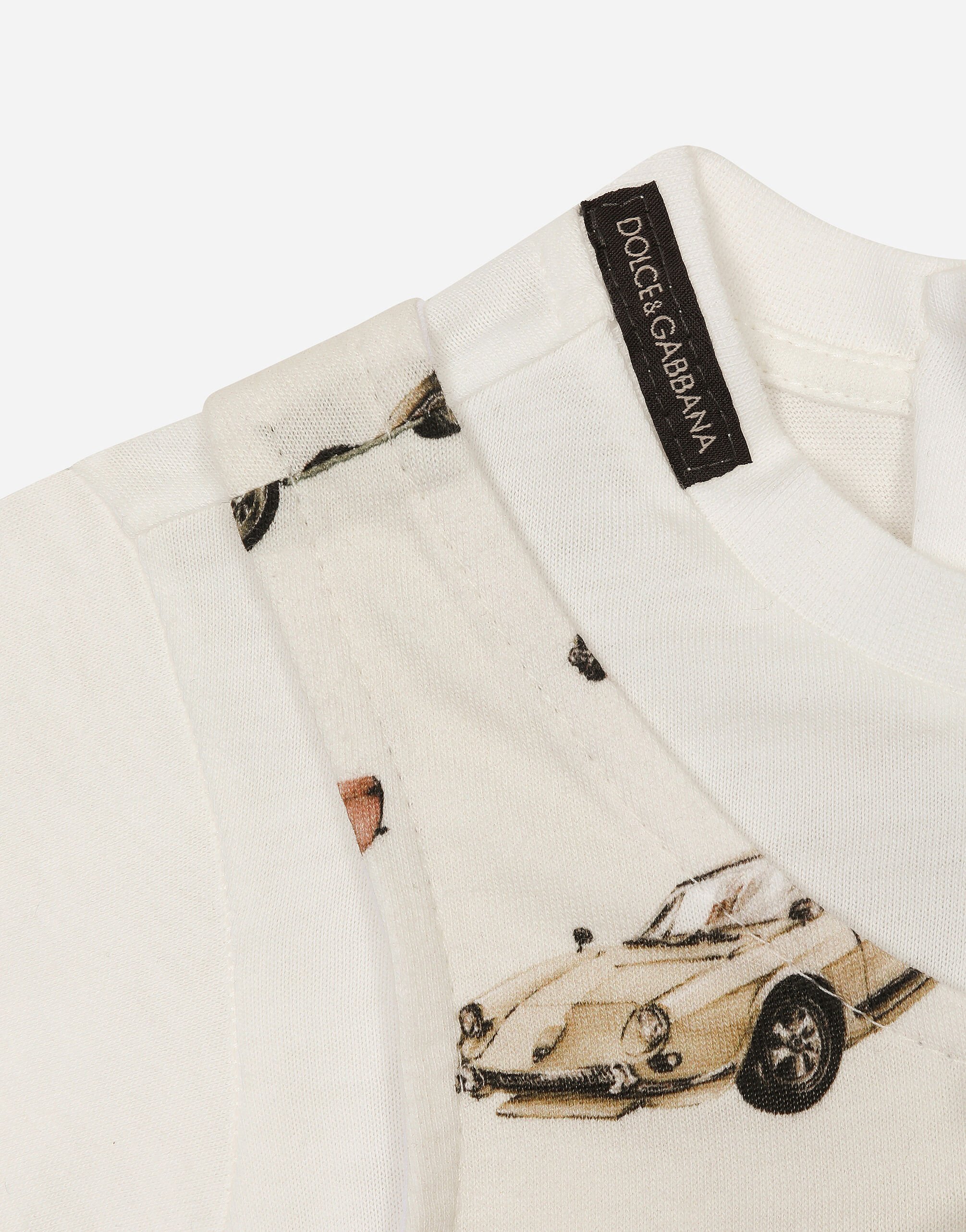 Jersey onesie with print in Multicolor for Boys Dolce Gabbana