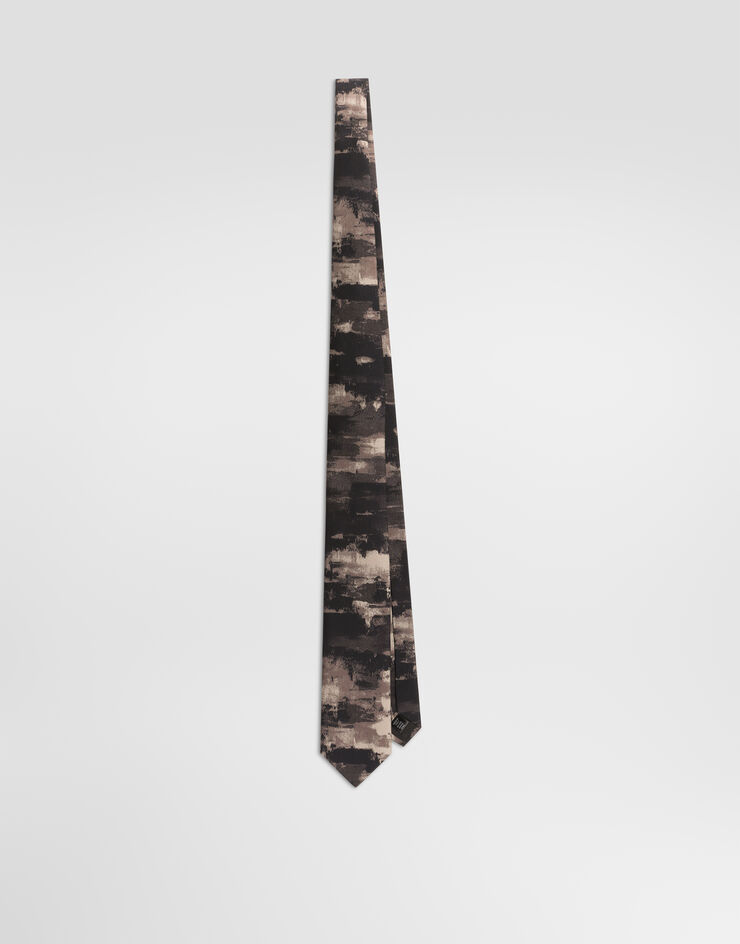 Dolce & Gabbana Abstract-print twill tie Dolce & Gabbana Abstract-print twill tie GT147EG0WVZ