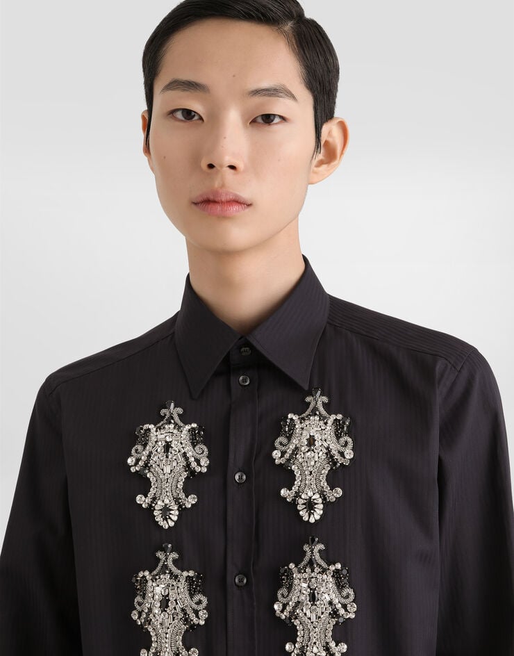 Dolce & Gabbana Striped cotton martini shirt Dolce & Gabbana Striped cotton martini shirt Multicolor G5ML1ZFR5US