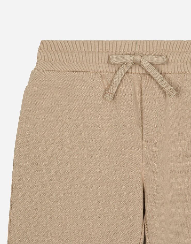 Dolce & Gabbana Jogginghose aus Jersey mit DG-Logo Beige L4JPIGG7NXC