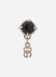 Dolce & Gabbana Anna earring in white gold 18Kt and black spinel White WSQA7GWSPBL