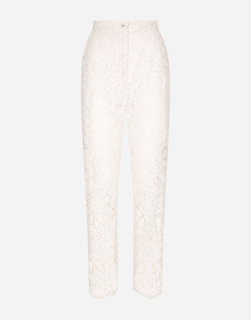 Dolce & Gabbana Branded stretch lace pants Print FTCJUTHS5NO