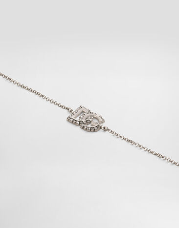Dolce & Gabbana Fine link bracelet with DG logo Silver WBR2L4W1111
