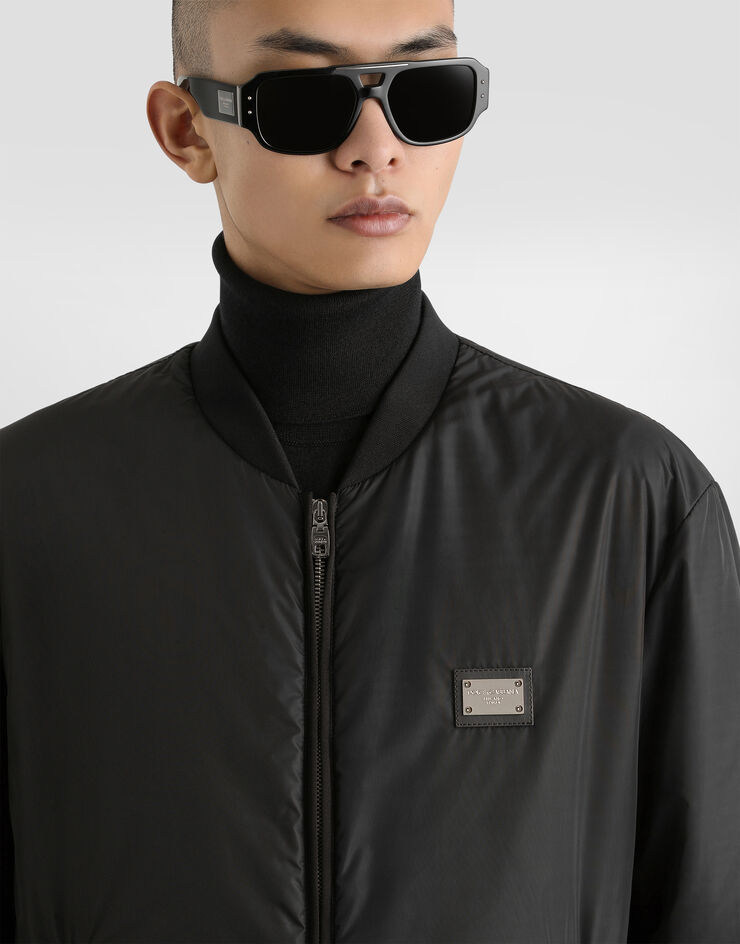 Dolce&Gabbana 标牌尼龙外套 黑 G9ABPTG7F2J