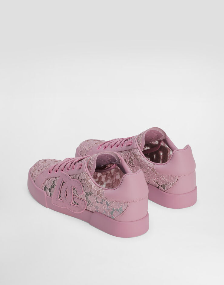 Dolce & Gabbana Portofino light strobel sneakers in taormina lace Multicolor CK2343AI446
