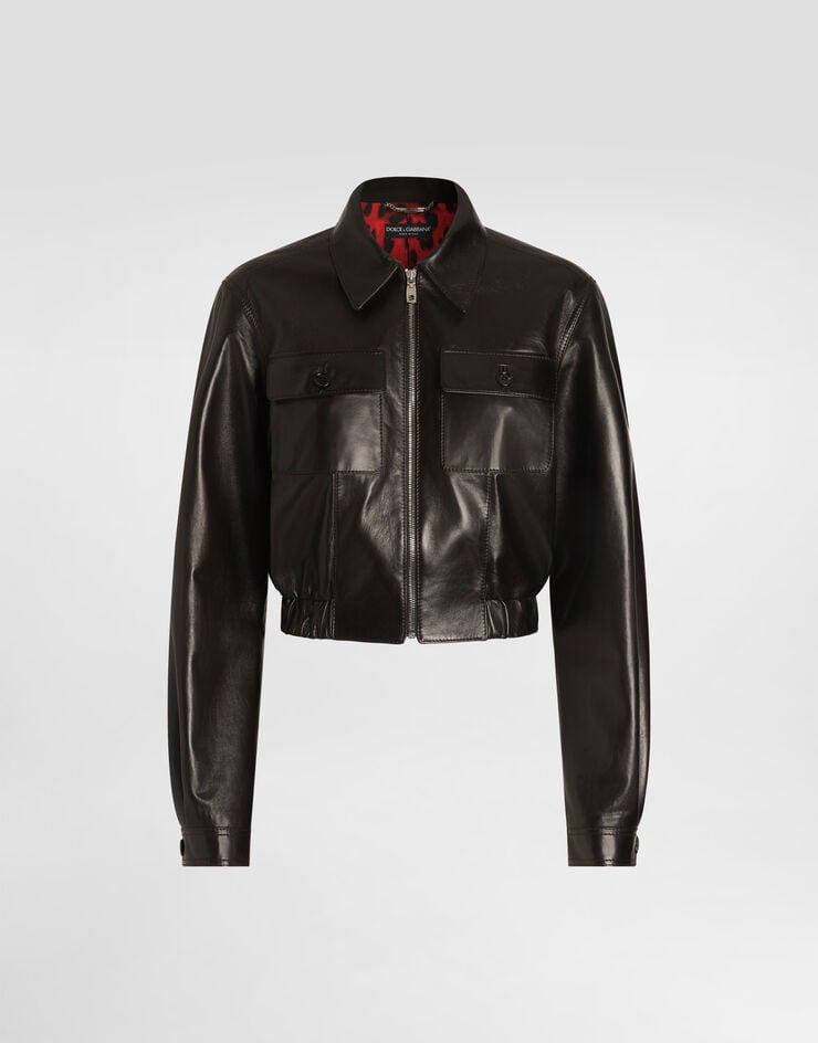 Dolce & Gabbana Nappa leather jacket Dolce & Gabbana Nappa leather jacket Brown F9U88LHUL2H