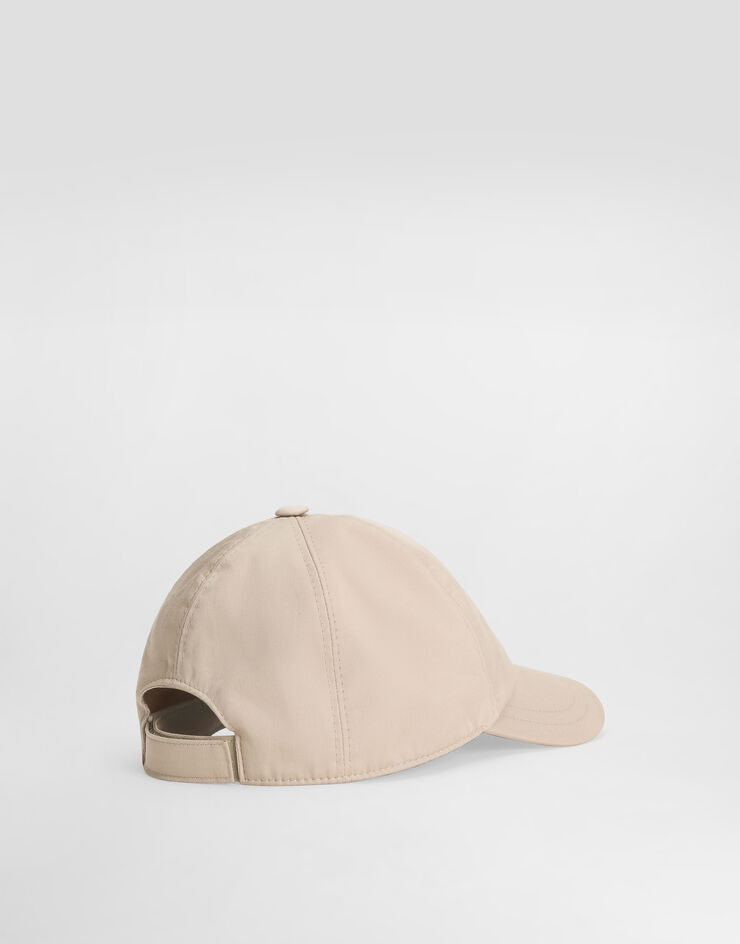 Dolce & Gabbana Casquette en gabardine avec logo DG Beige LB4H80G7O2W